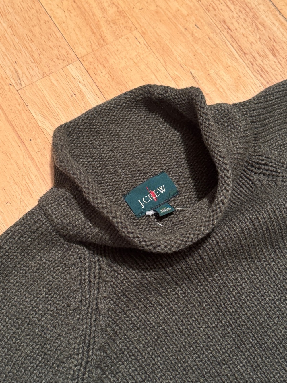 J.Crew Men’s 1988 Rollneck Sweater Heather Moss XL Brand New
